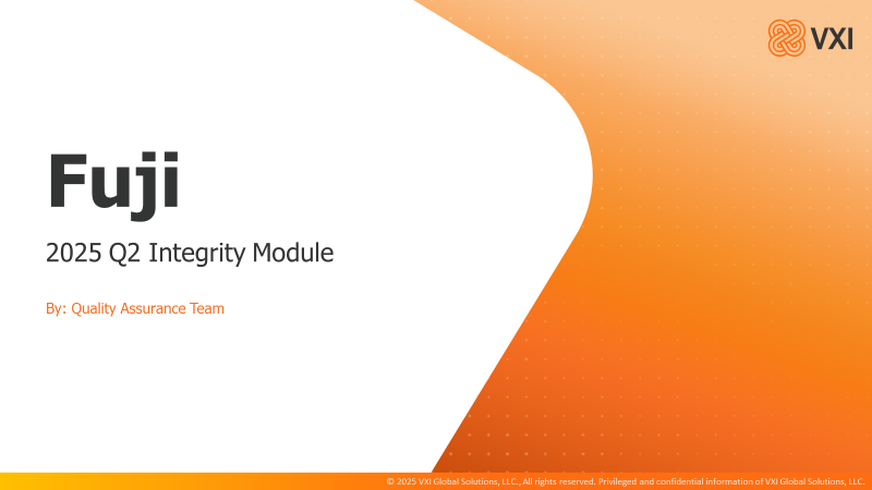 VXI Integrity Q2_QA_Fuji (2025) Q2QA_IM012