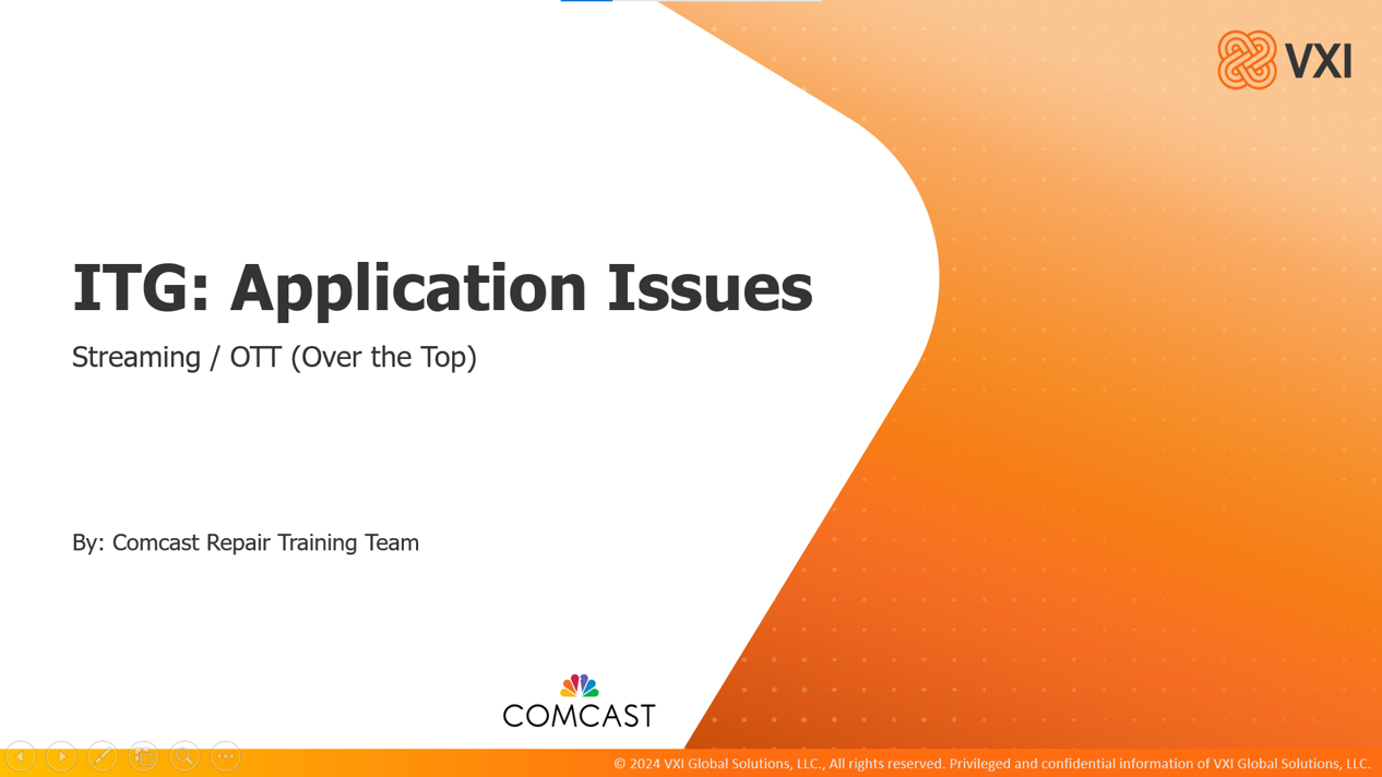 Comcast: Application Issues 2025_04_24_VXIAPPI