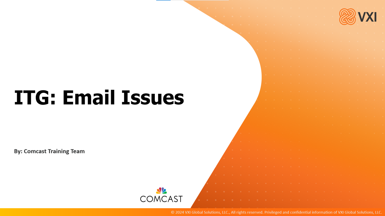 Comcast: Email Issues 2025_04_24_VXIEI