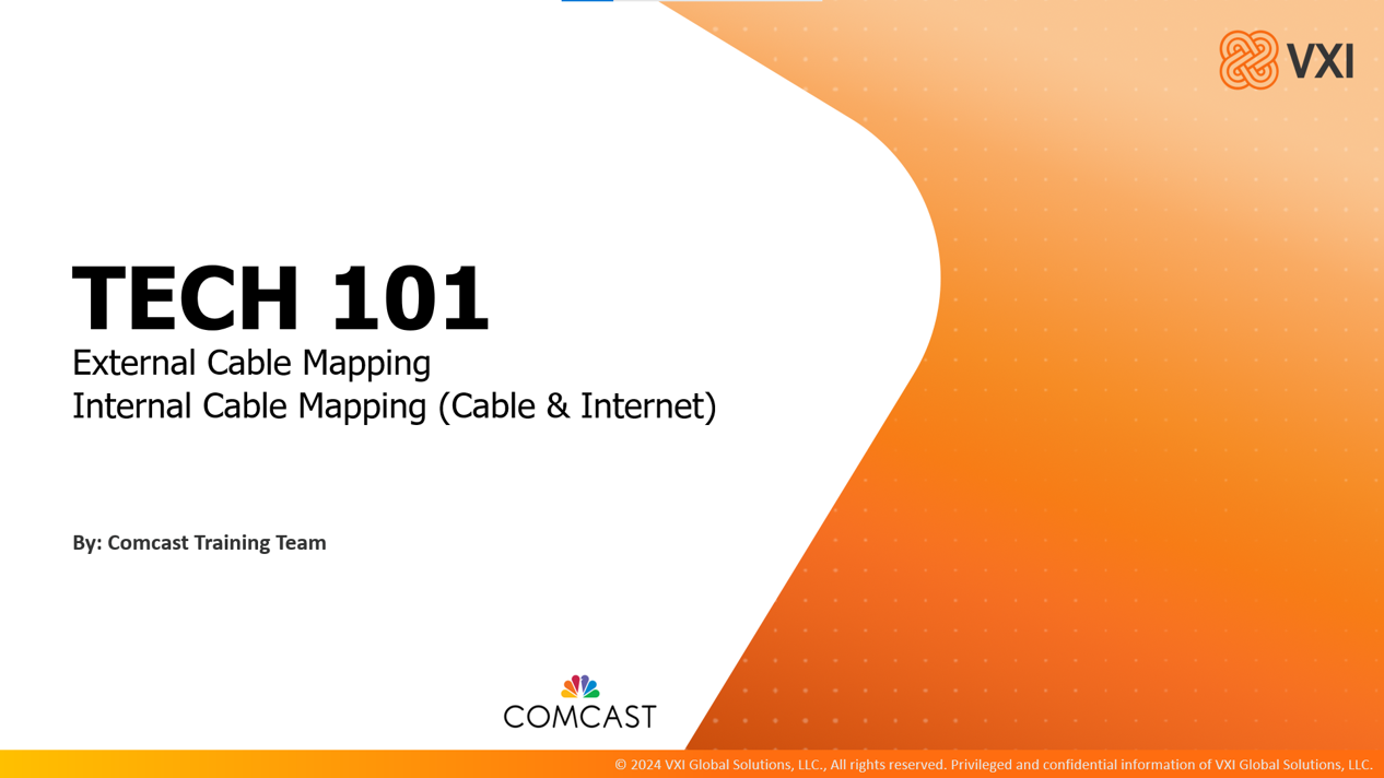 Comcast: Tech 101 (Cable and Internet) 2025_04_24_VXIT101CI