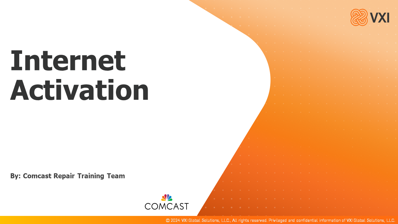 Comcast: Internet Activation CIAEL303212025