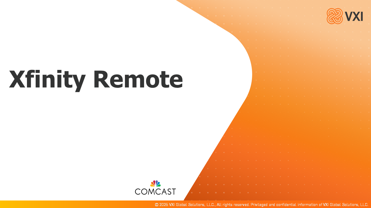 Comcast: Xfinity Remote CXREL3032025