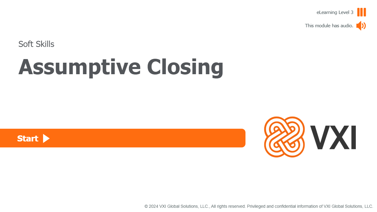 EL3: Assumptive Closing EAC001