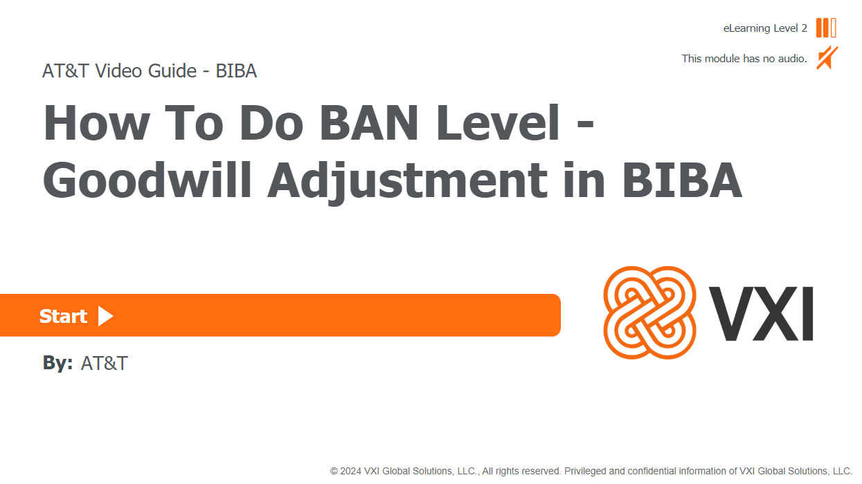 How To Do BAN Level - Goodwill Adjustment in BIBA HTDBLGW001