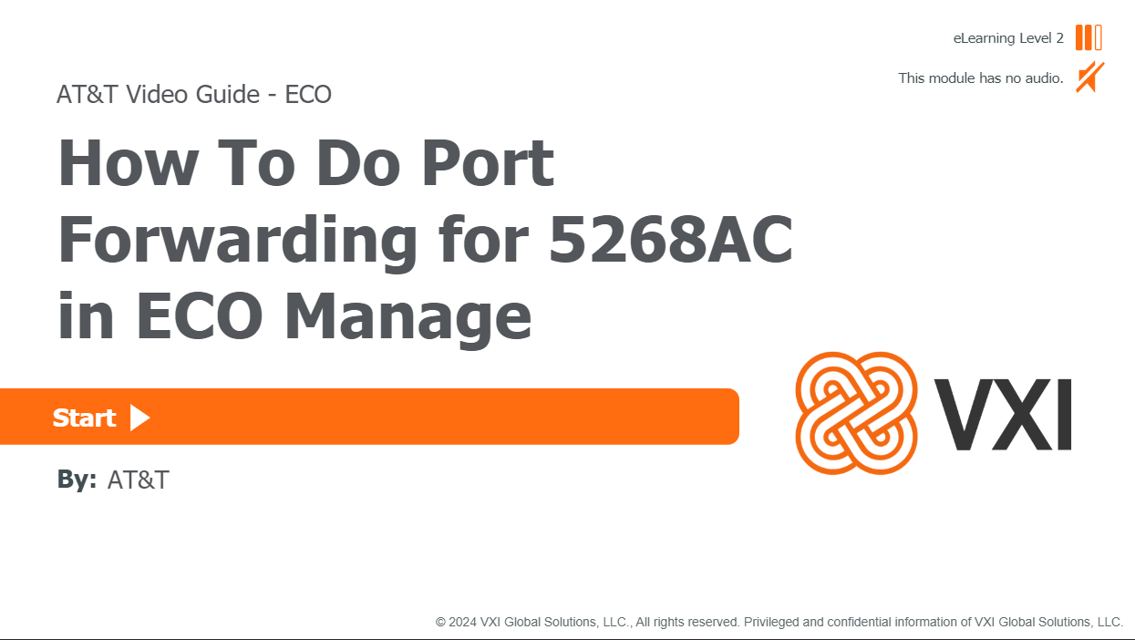 How To Do Port Forwarding for 5268AC in ECO Manage HTDPF5268AC001