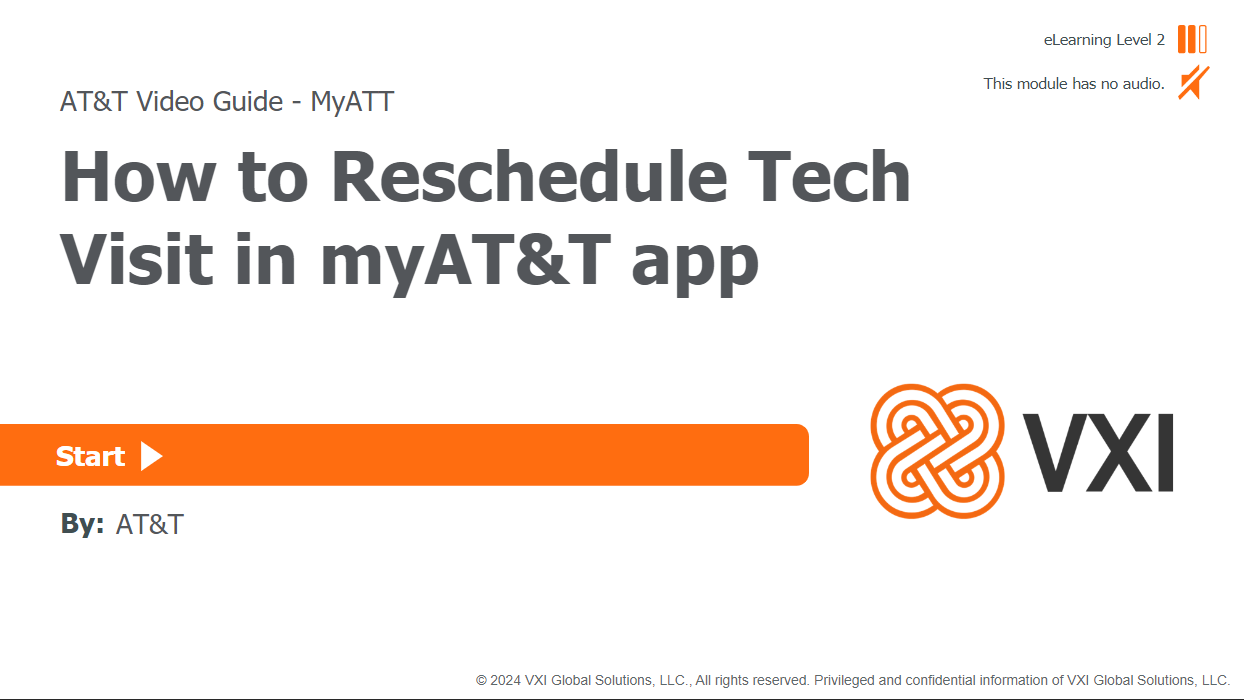 How to Reschedule Tech Visit in myAT&T app HTRTV001