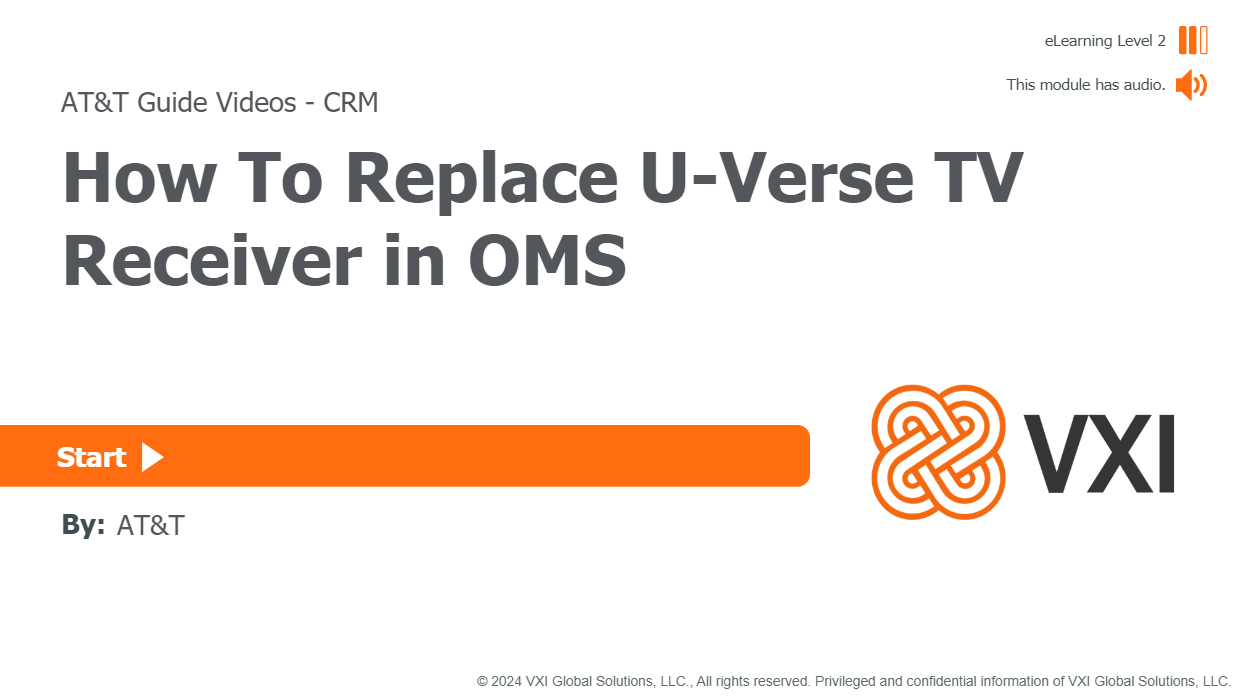 How To Replace U-Verse TV Receiver in OMS HTRUVT001