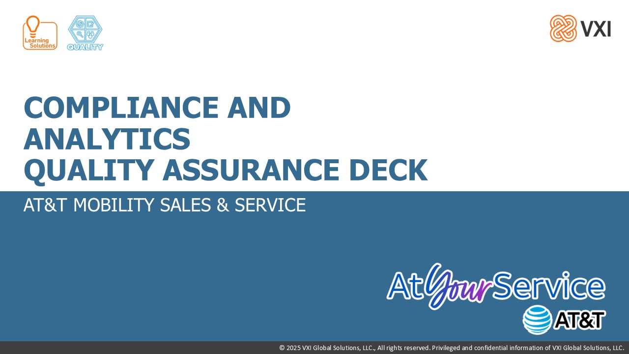 AT&T: Quality Assurance Talk QA002