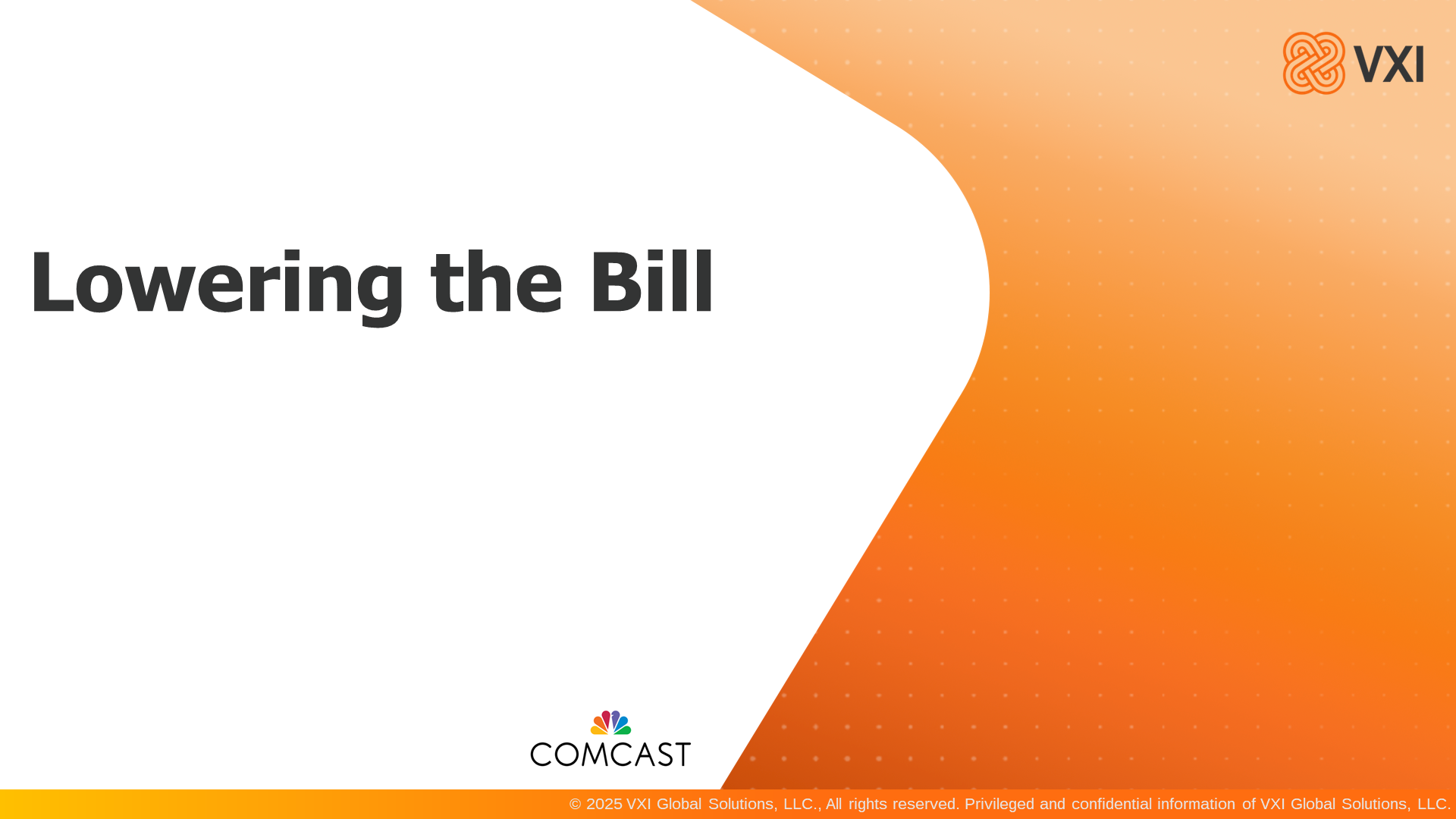 Comcast: Lowering the Bill VXICLTB03212025