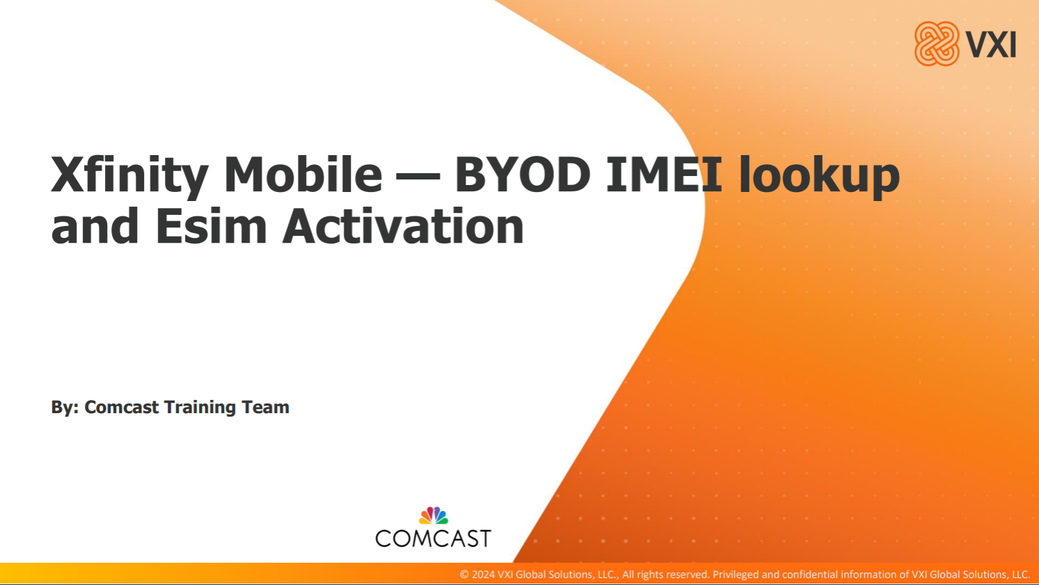 Comcast: Xfinity Mobile BYOD IMEI Lookup VXIXMBYODIMEIL_2025